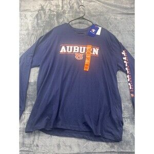 Champion Auburn University Tshirt 2XL Navy Blue long Sleeve